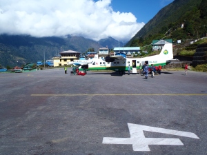 Lukla airport at Khumbu